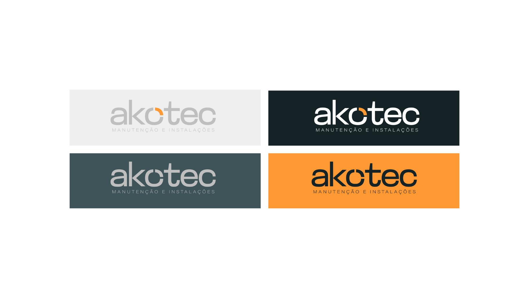 Variações do logotipo em diferentes fundos