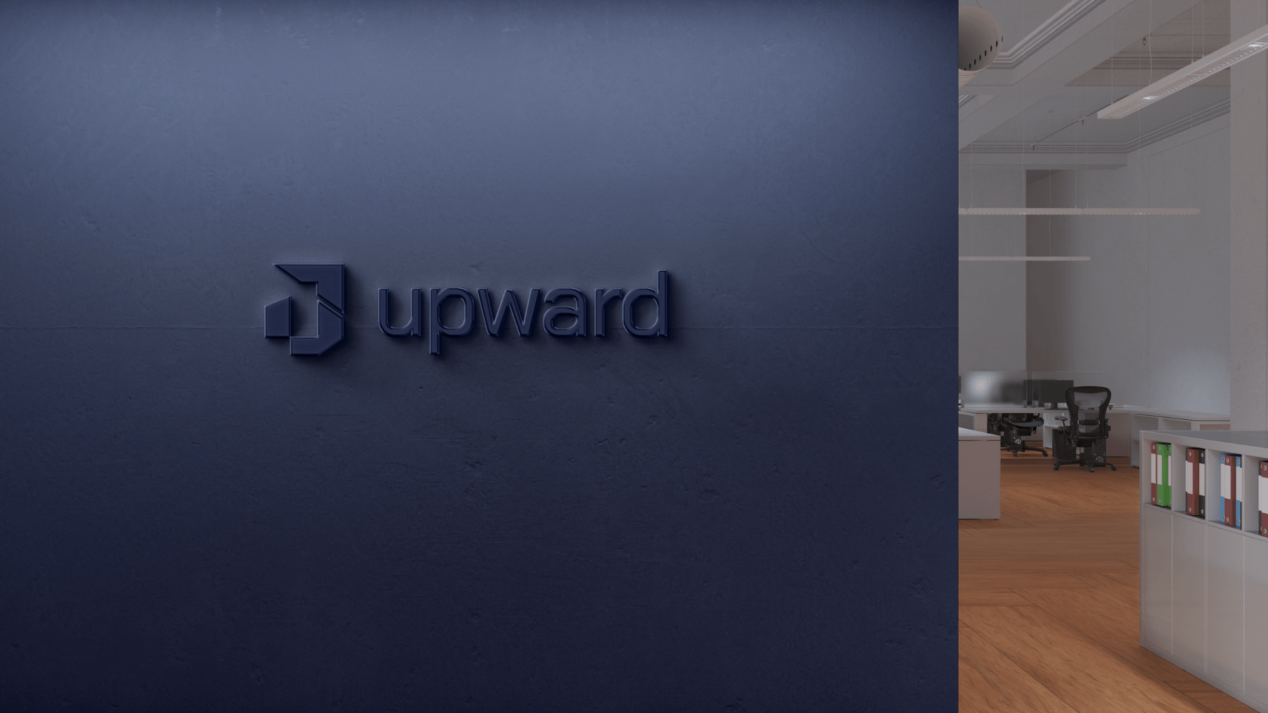 Logo em ambiente corporativo