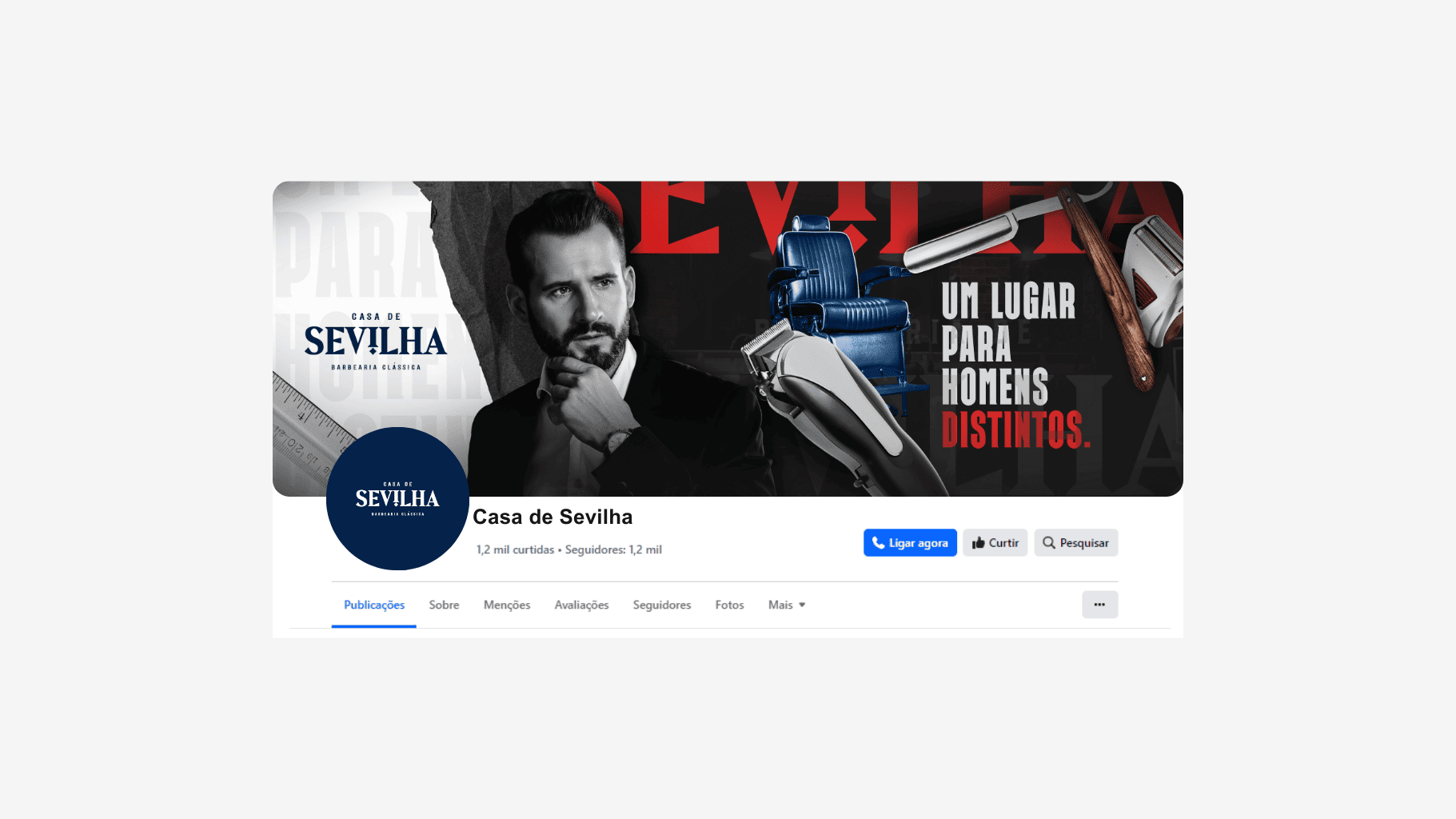 Capa de redes sociais
